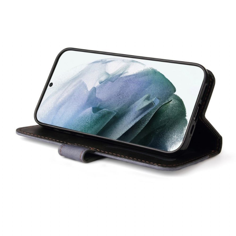 Flip Case voor Samsung Galaxy S22 Ultra 5G Tweekleurig