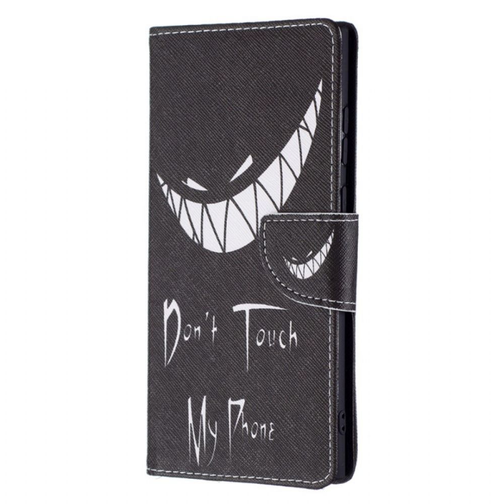Folio-hoesje voor Samsung Galaxy S22 Ultra 5G Duivelstelefoon