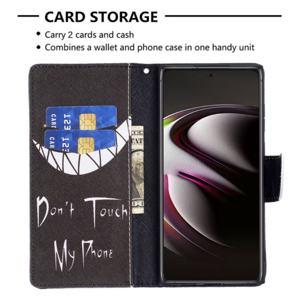 Folio-hoesje voor Samsung Galaxy S22 Ultra 5G Duivelstelefoon