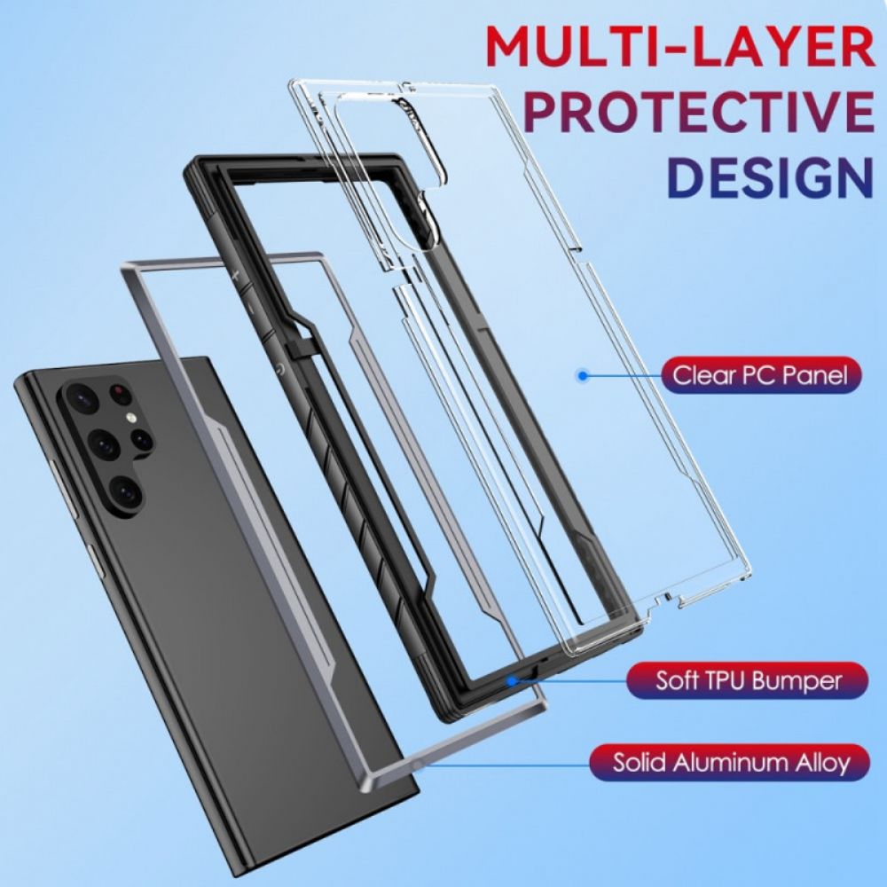 Hoesje voor Samsung Galaxy S22 Ultra 5G Aluminiumlegering