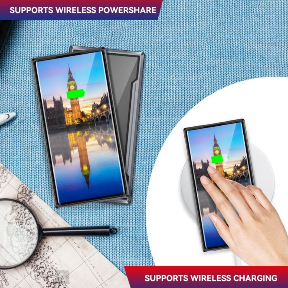 Hoesje voor Samsung Galaxy S22 Ultra 5G Aluminiumlegering