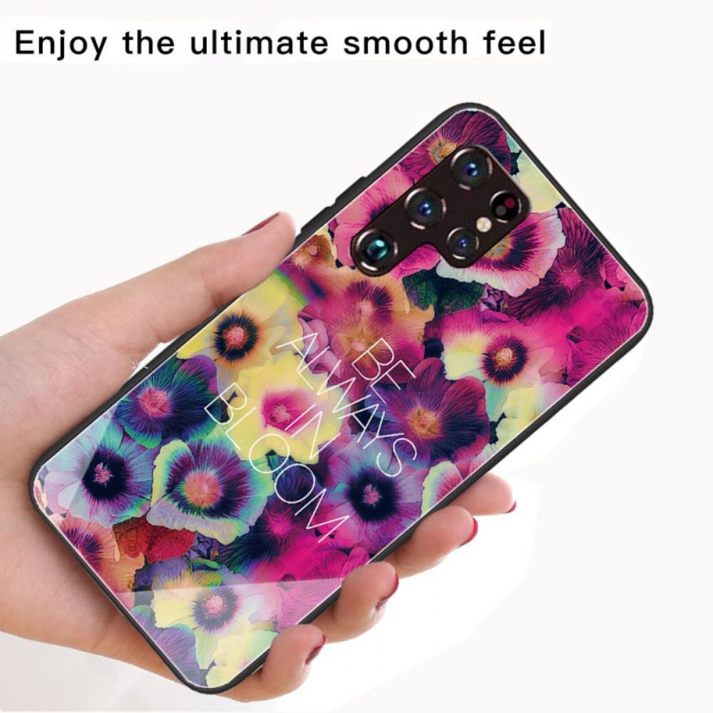 Hoesje voor Samsung Galaxy S22 Ultra 5G Be Always In Bloom Gehard Glas