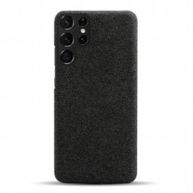 Hoesje voor Samsung Galaxy S22 Ultra 5G Ksq Doek Textuur