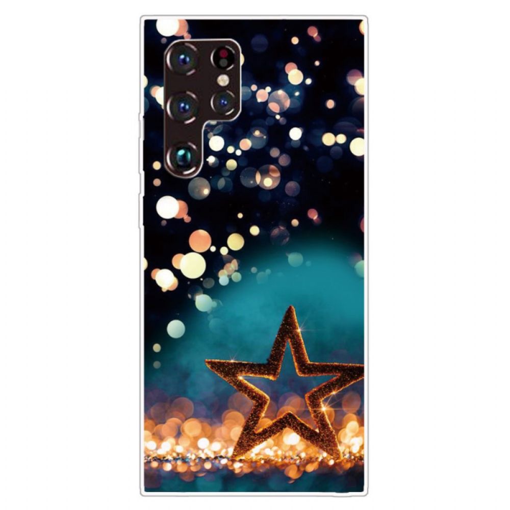Hoesje voor Samsung Galaxy S22 Ultra 5G Ster Flex