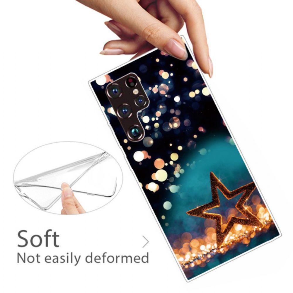 Hoesje voor Samsung Galaxy S22 Ultra 5G Ster Flex