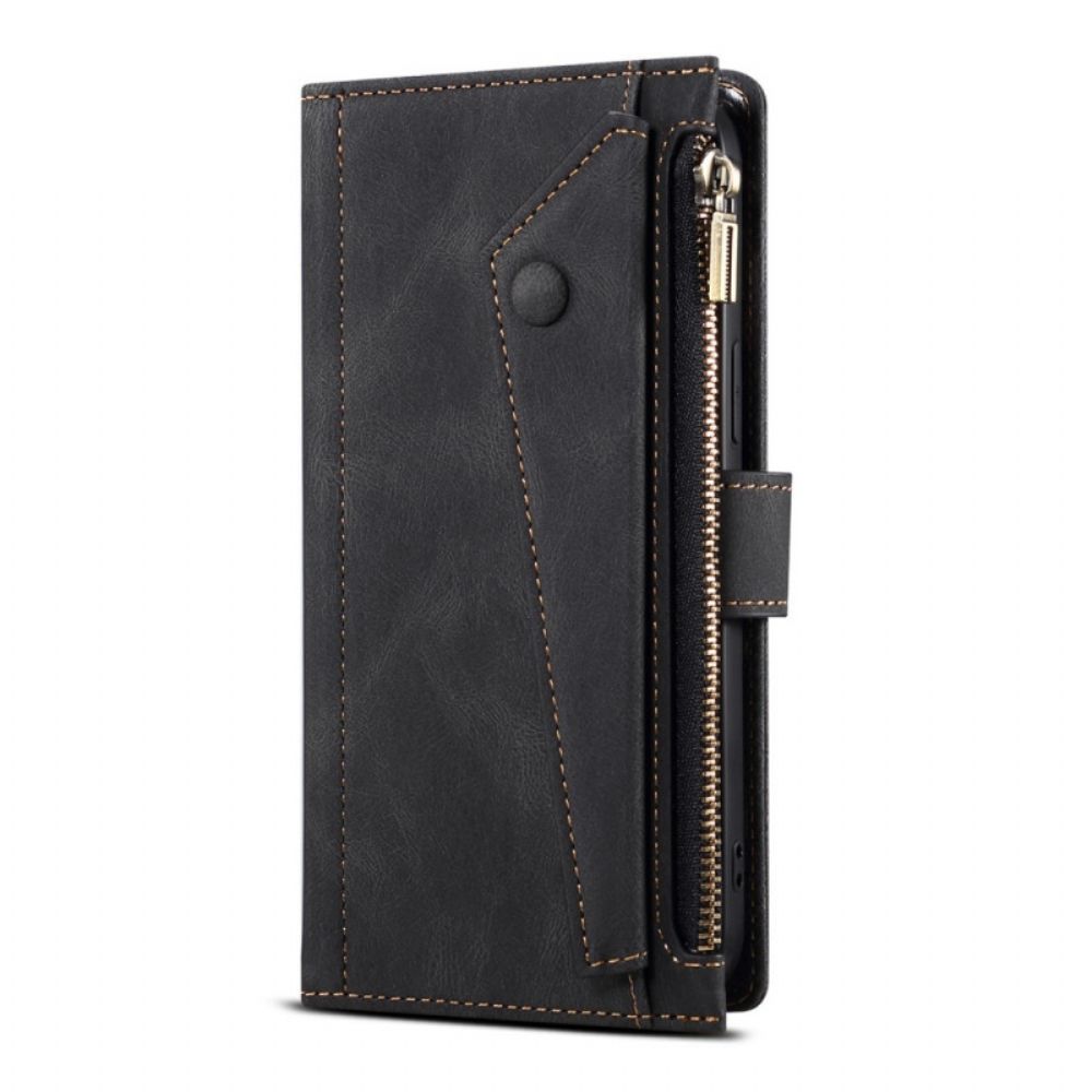 Leren Hoesje voor Samsung Galaxy S22 Ultra 5G Multifunctioneel
