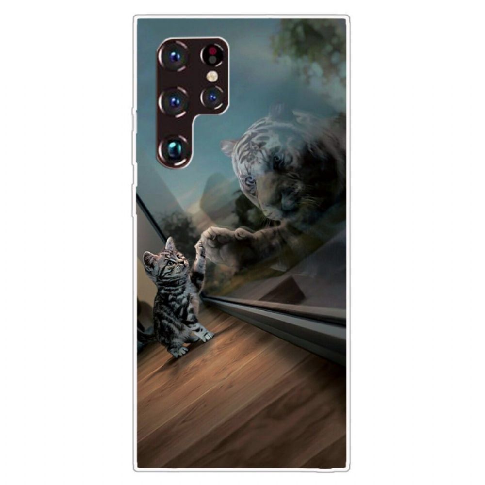 Telefoonhoesje voor Samsung Galaxy S22 Ultra 5G Katjesdroom