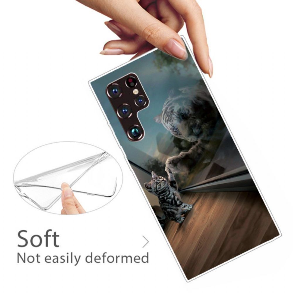 Telefoonhoesje voor Samsung Galaxy S22 Ultra 5G Katjesdroom