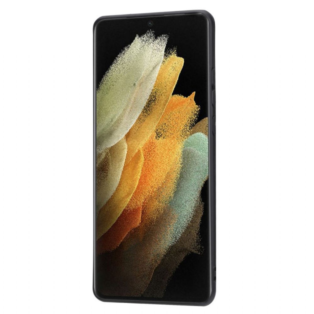 Telefoonhoesje voor Samsung Galaxy S22 Ultra 5G Ondersteuning Voor Kaarthouderriem
