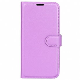 Folio-hoesje Sony Xperia 1 Vi Telefoonhoesje Klassiek Litchi Kunstleer