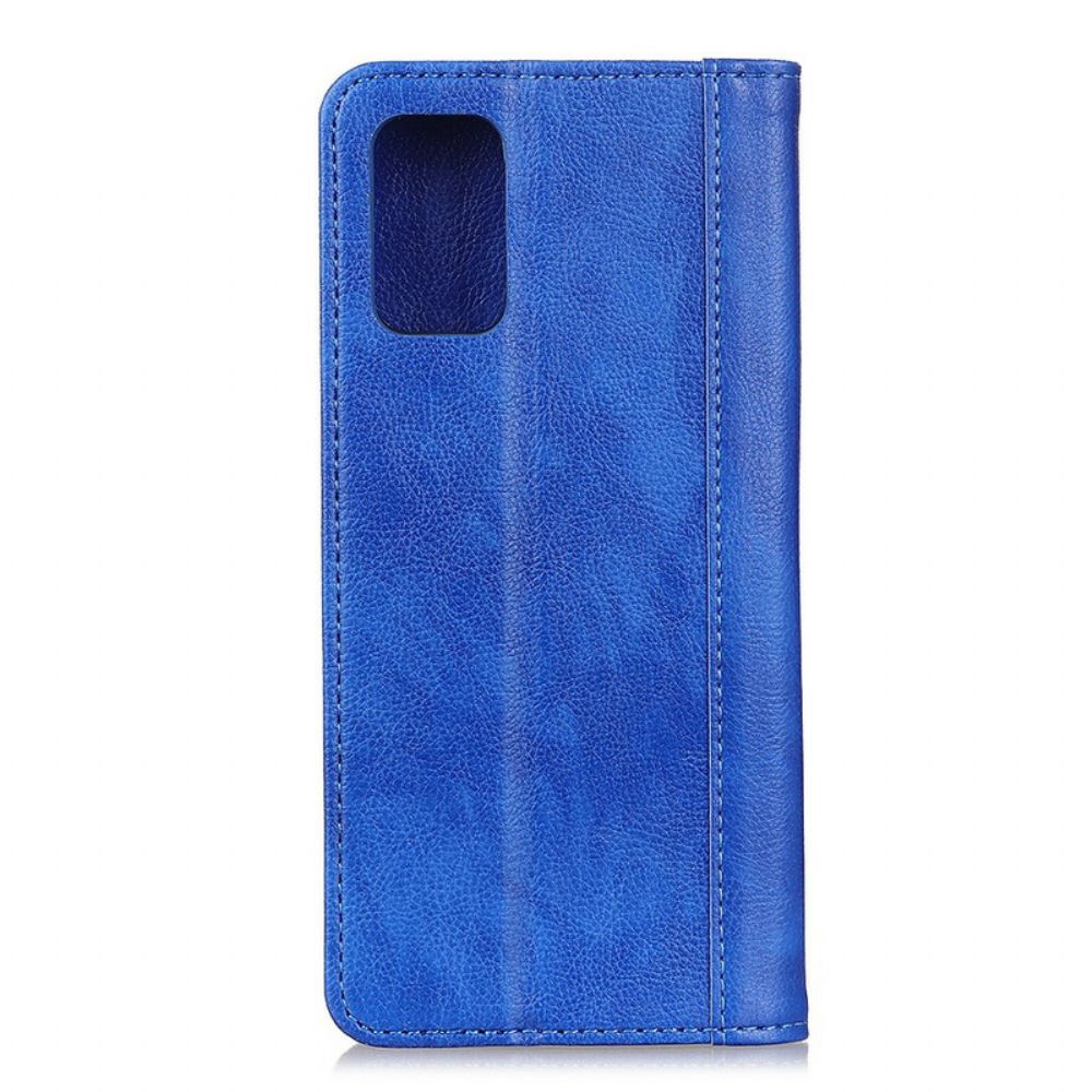 Bescherming Hoesje voor Samsung Galaxy M51 Folio-hoesje Elegance Split Litchi Leer