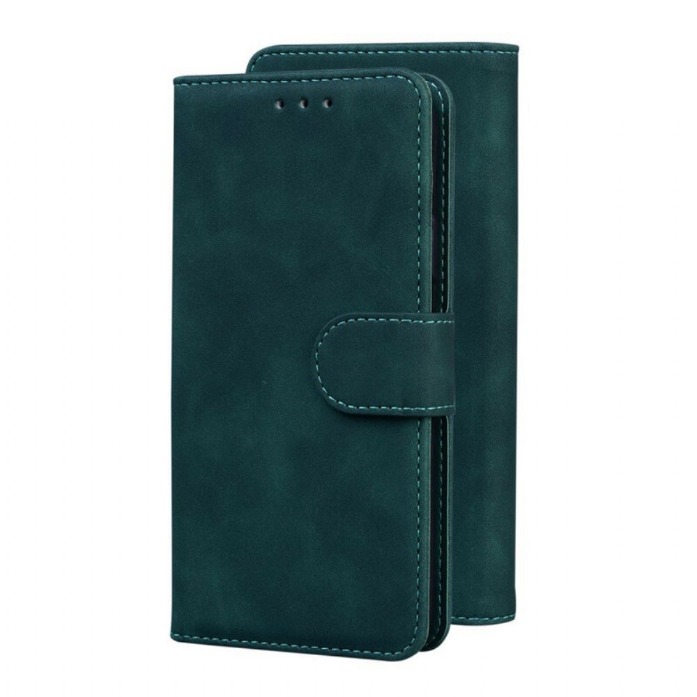Folio-hoesje voor Samsung Galaxy M51 Zwart Leereffect