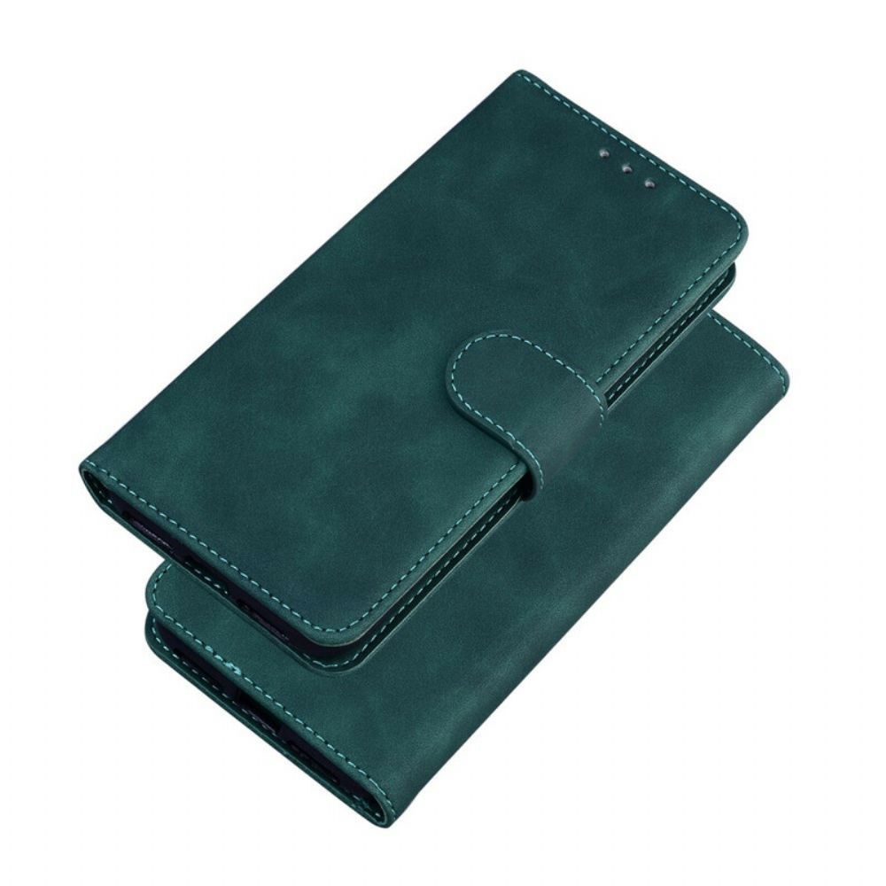 Folio-hoesje voor Samsung Galaxy M51 Zwart Leereffect