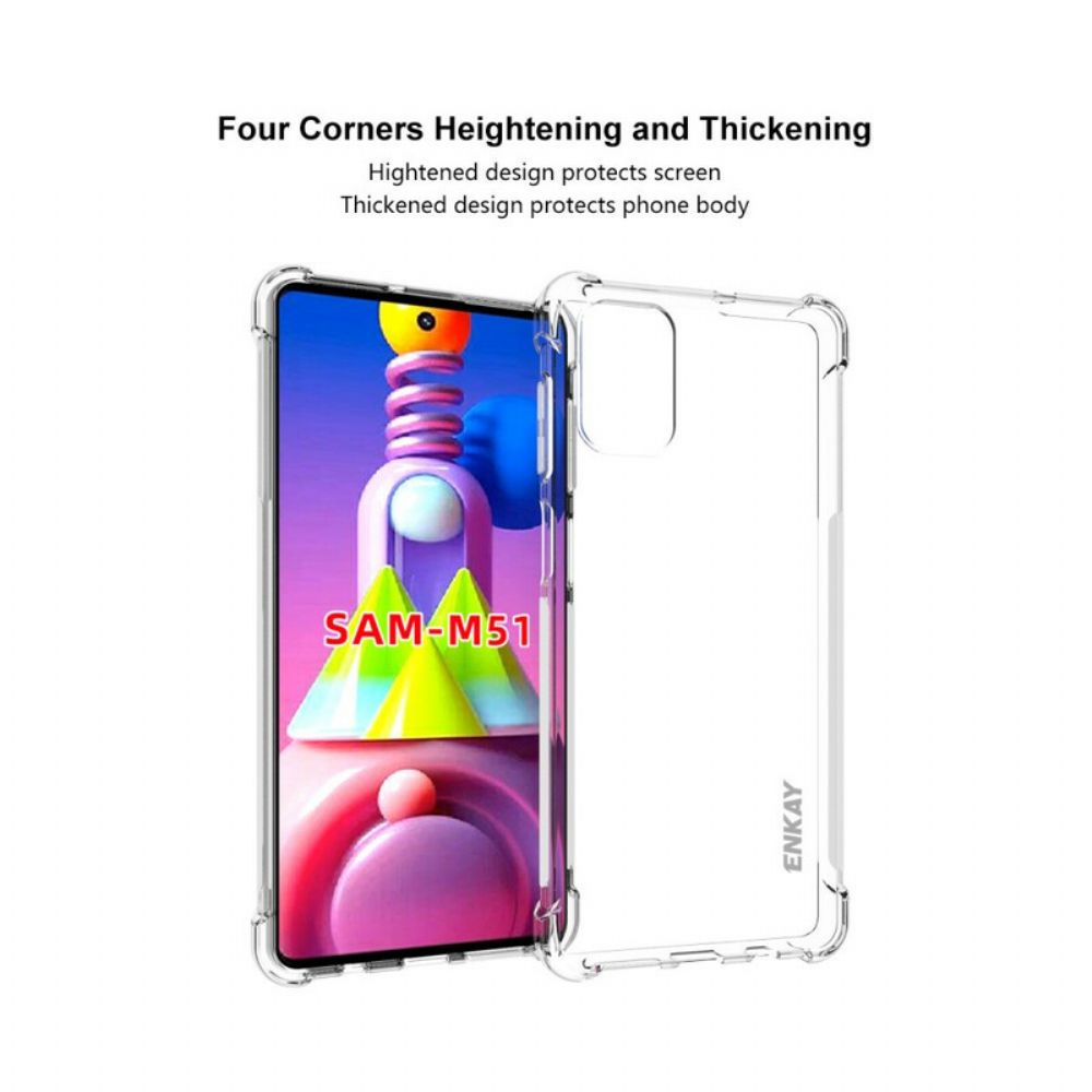 Hoesje voor Samsung Galaxy M51 Transparant Enkay