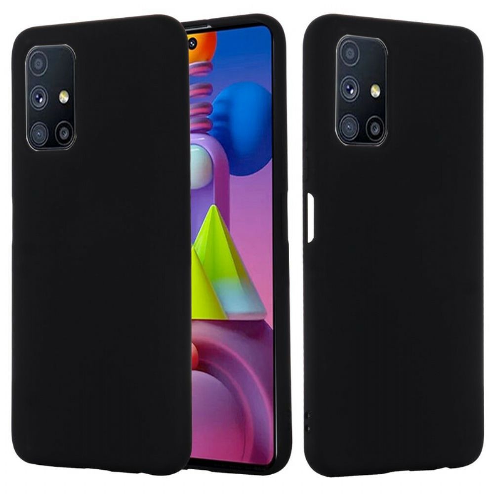 Hoesje voor Samsung Galaxy M51 Vloeibare Siliconen Met Koord