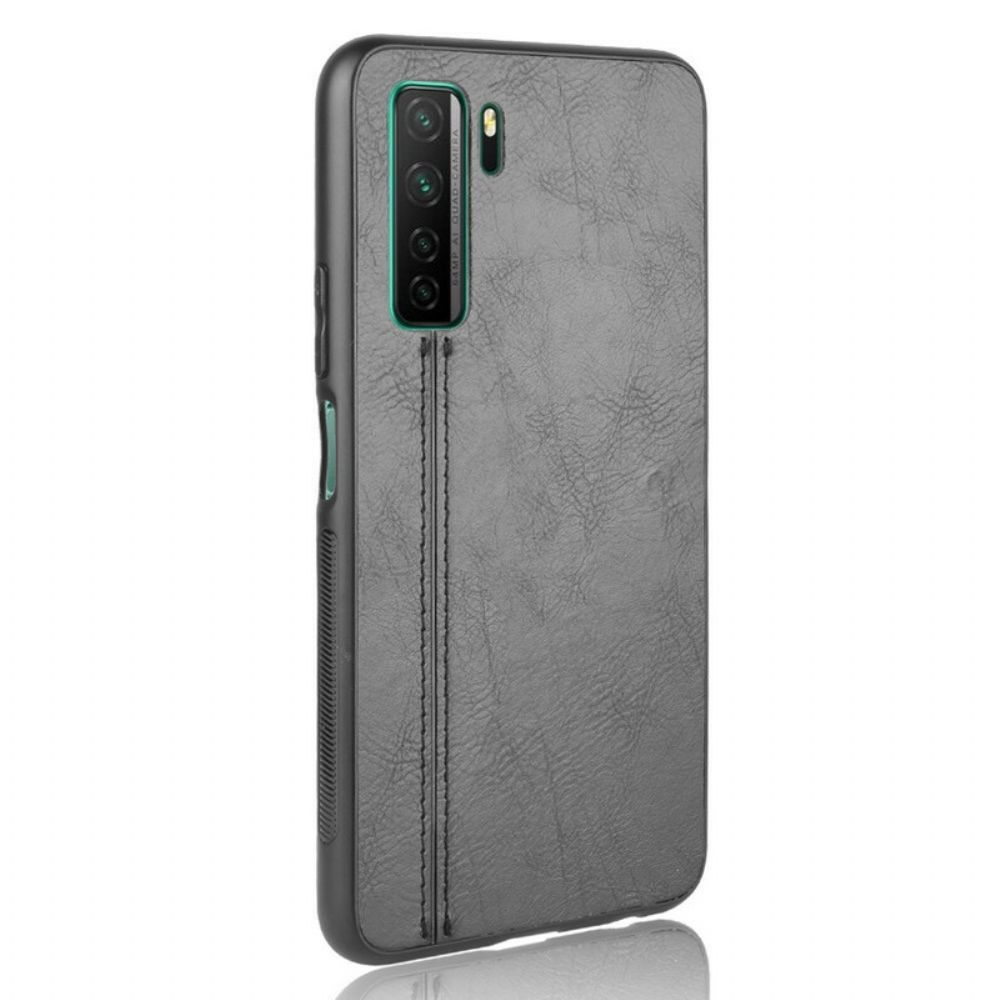 Hoesje voor Huawei P40 Lite 5G Stijl Lederen Stiksels