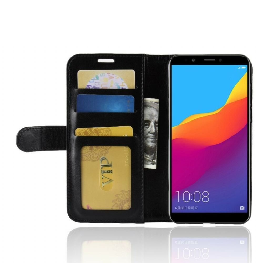 Leren Hoesje voor Huawei Y7 2018 / Honor 7C Ledereffect
