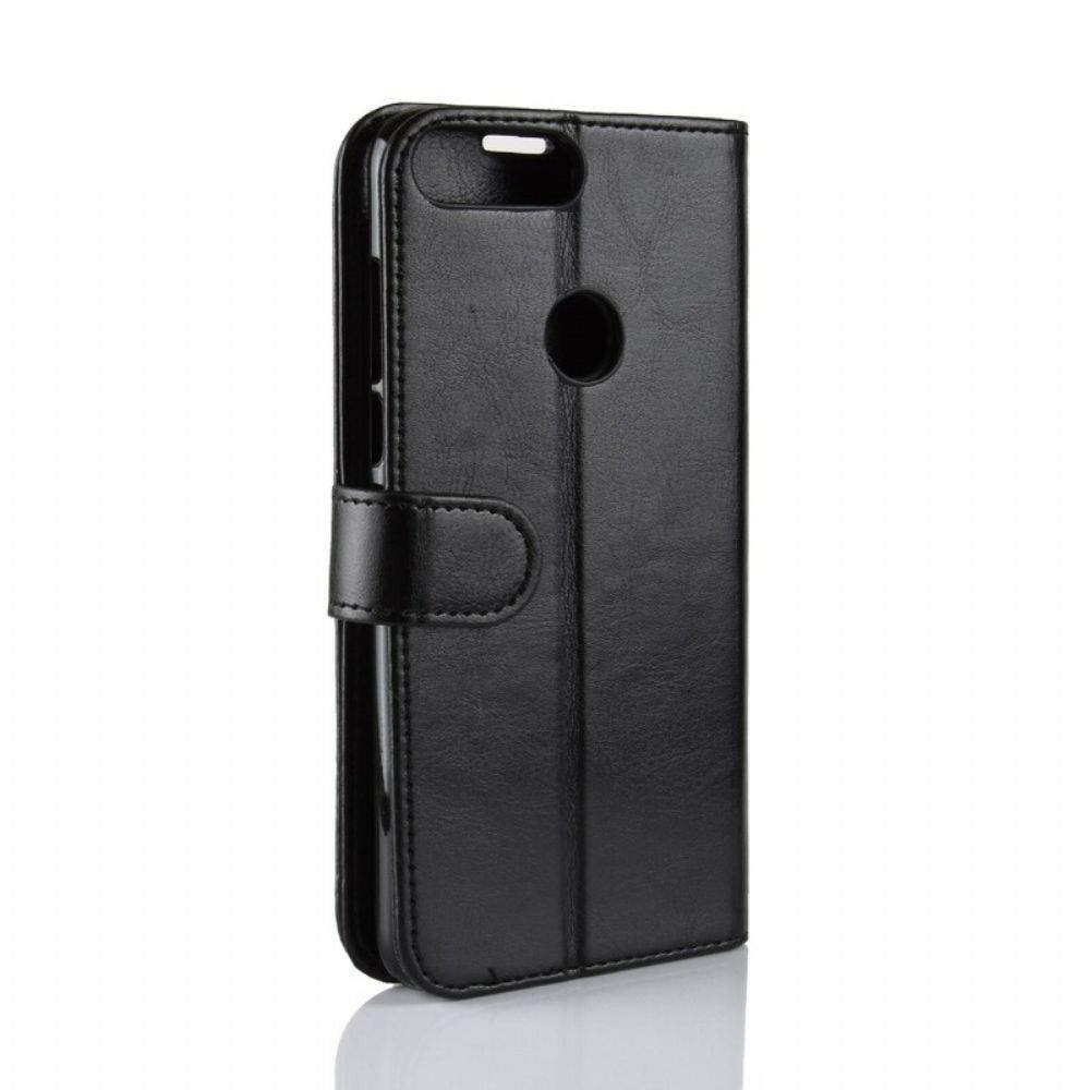 Leren Hoesje voor Huawei Y7 2018 / Honor 7C Ledereffect