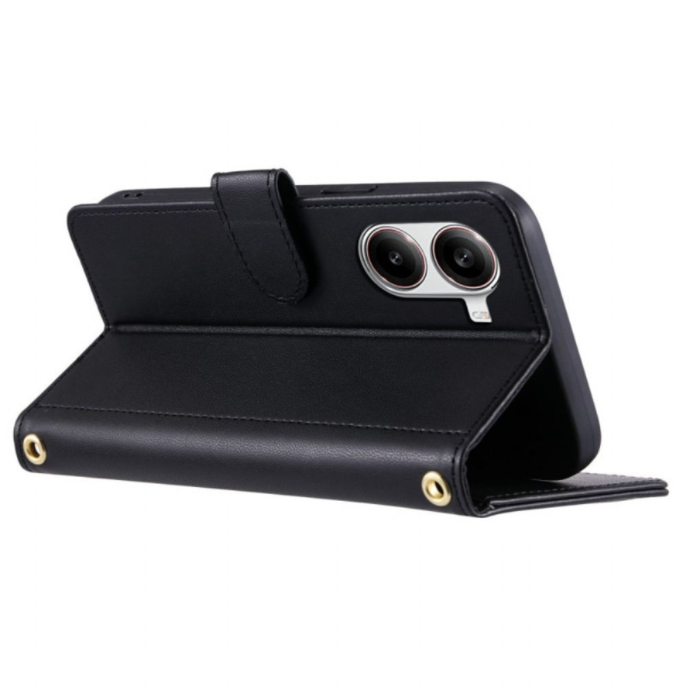 Bescherming Hoesje Poco X7 Pro 5g Gewatteerd Met Riem