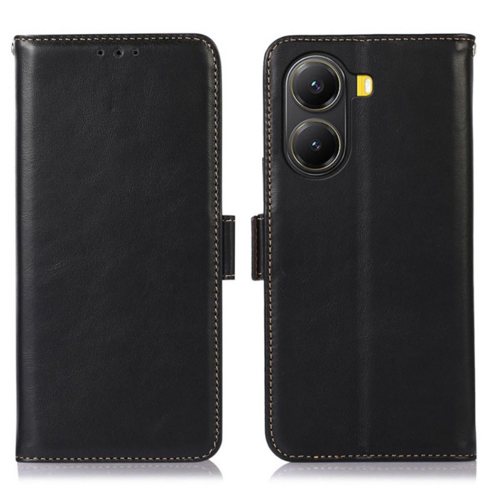 Bescherming Hoesje Poco X7 Pro 5g Rfid-blokkerend Leer