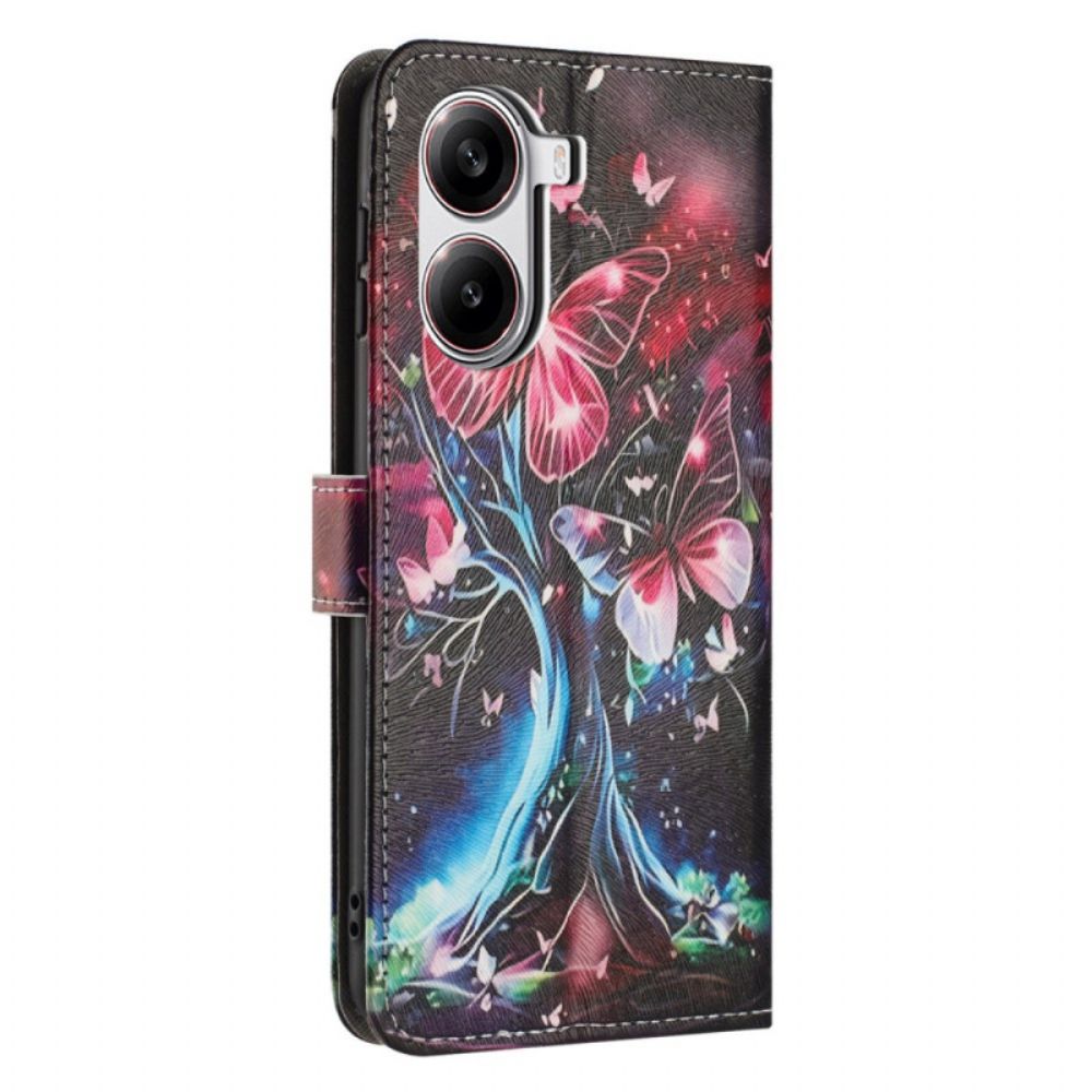 Bescherming Hoesje Poco X7 Pro 5g Waanzinnige Vlinders