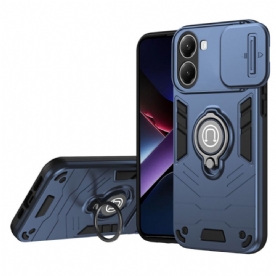 Cover Hoesje Poco X7 Pro 5g Telefoonhoesje Schuifbare Camerabescherming En Standaard