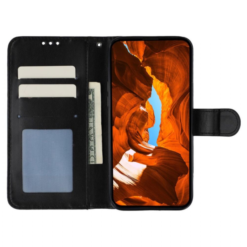 Flip Case Leren Poco X7 Pro 5g Leerlook Met Bandje
