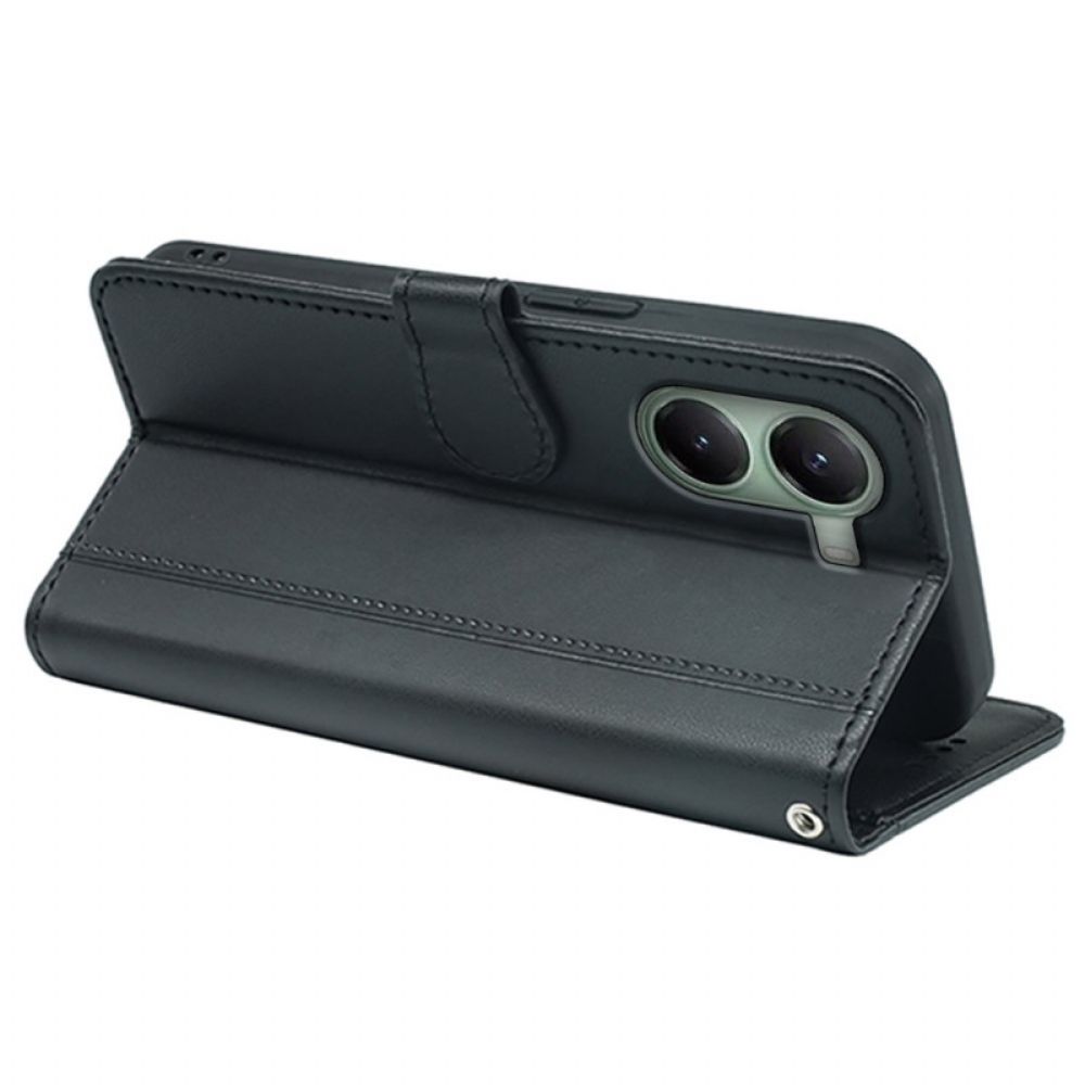 Flip Case Leren Poco X7 Pro 5g Premium Met Bandje