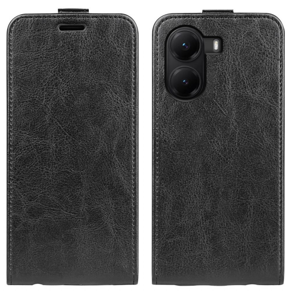 Flip Case Leren Poco X7 Pro 5g Verticale Klep