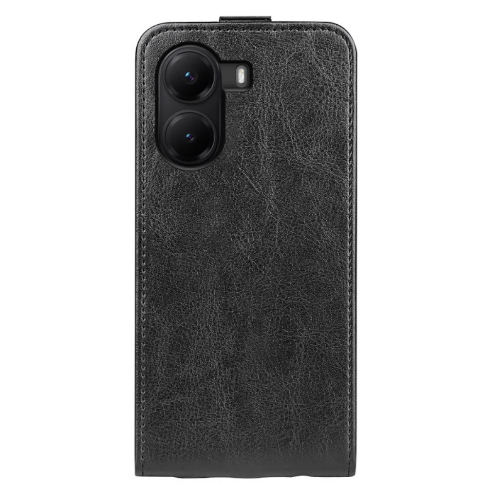 Flip Case Leren Poco X7 Pro 5g Verticale Klep