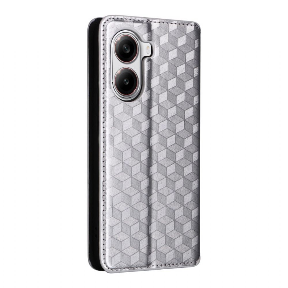 Folio-hoesje Poco X7 Pro 5g 3d-diamanten Bescherming Hoesje