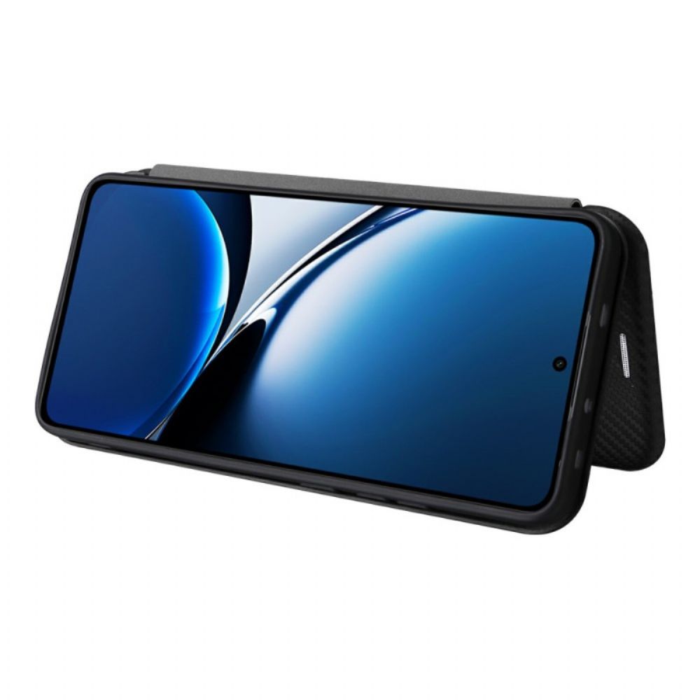 Folio-hoesje Poco X7 Pro 5g Koolstofvezel