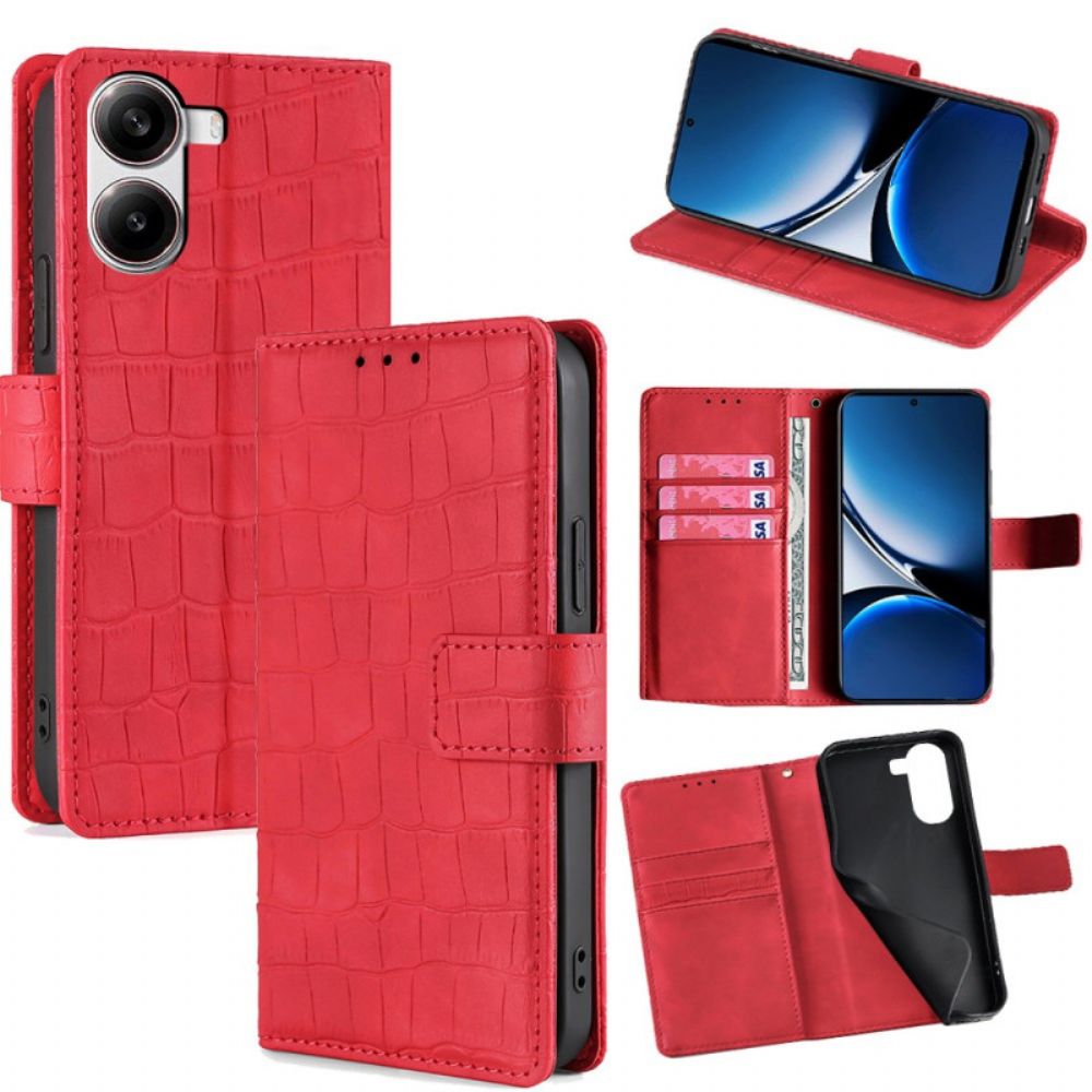 Folio-hoesje Poco X7 Pro 5g Krokodillenprint