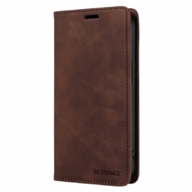 Folio-hoesje Poco X7 Pro 5g Telefoonhoesje Betopnice Suède-effect