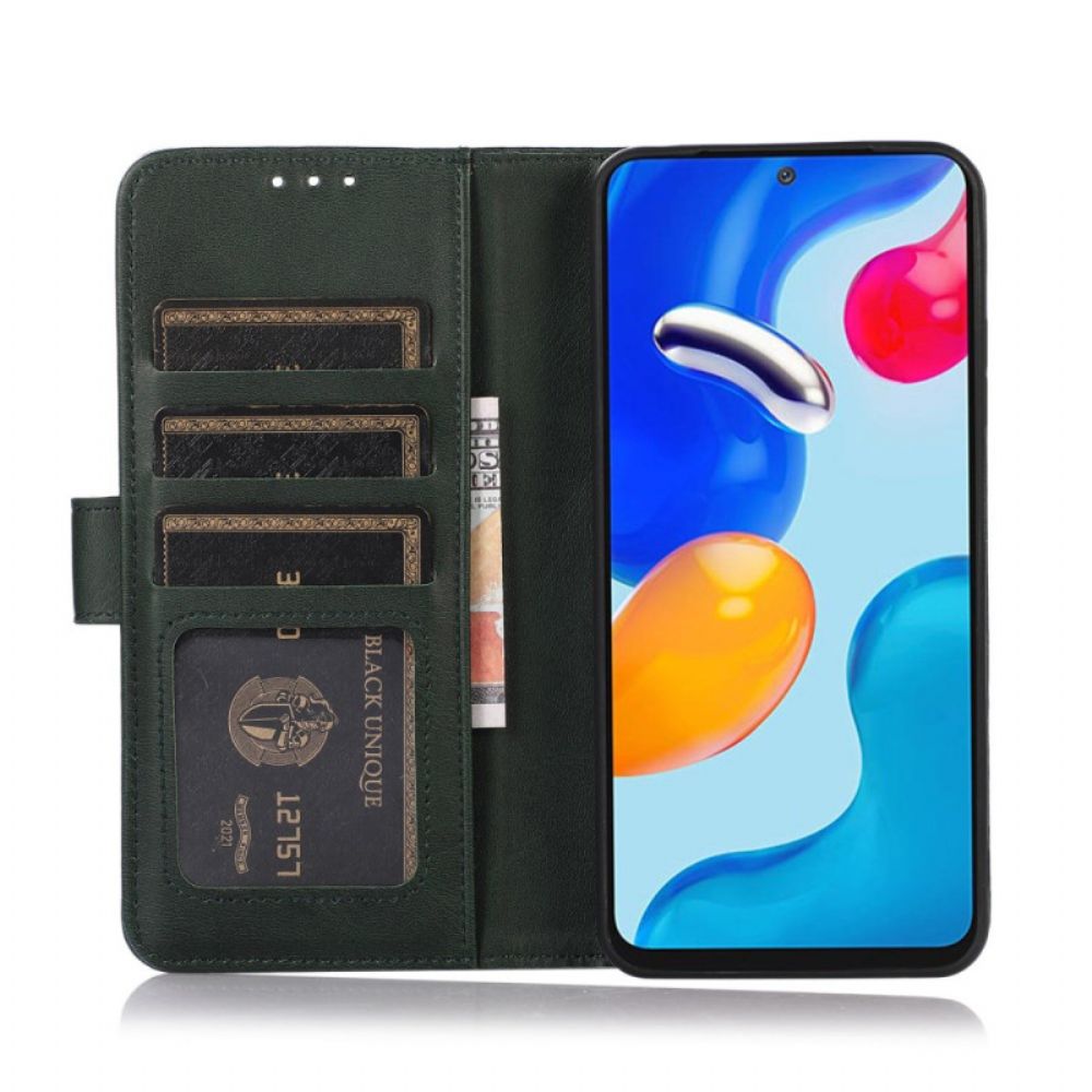 Folio-hoesje Poco X7 Pro 5g Telefoonhoesje Leerlook