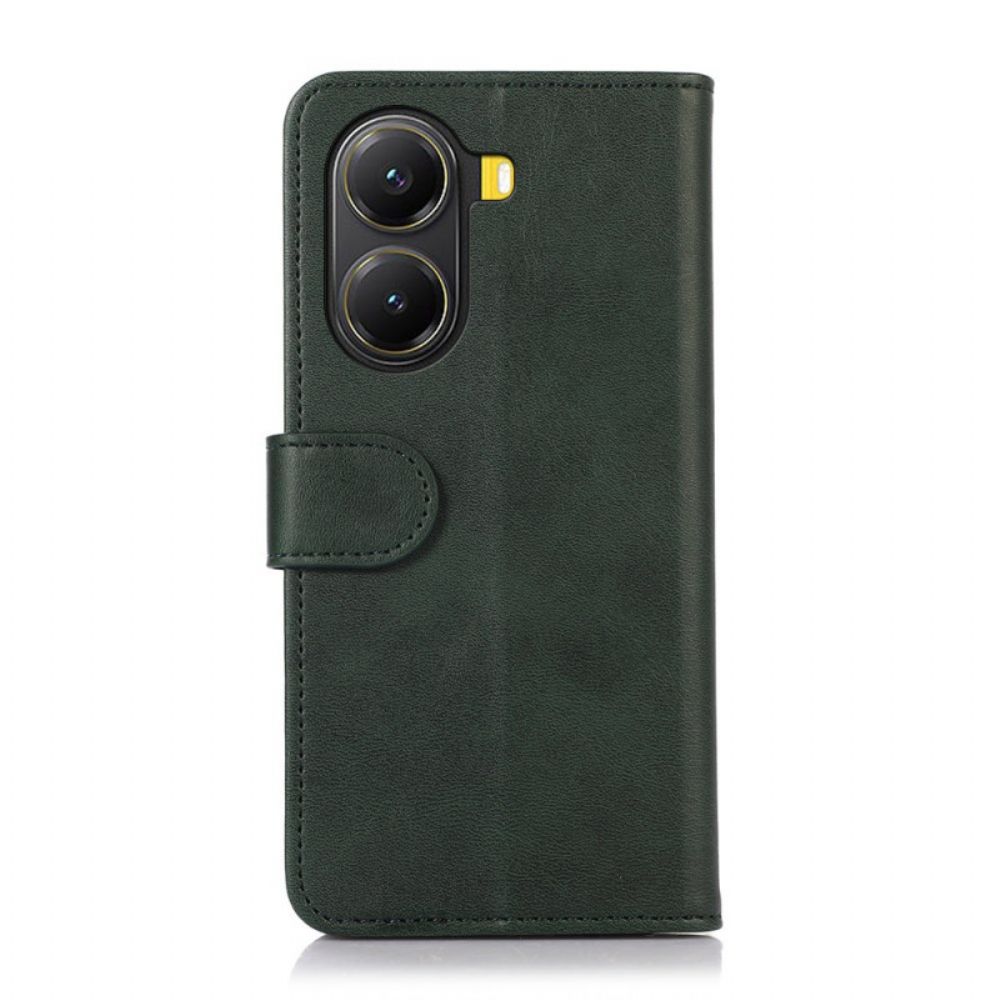 Folio-hoesje Poco X7 Pro 5g Telefoonhoesje Leerlook