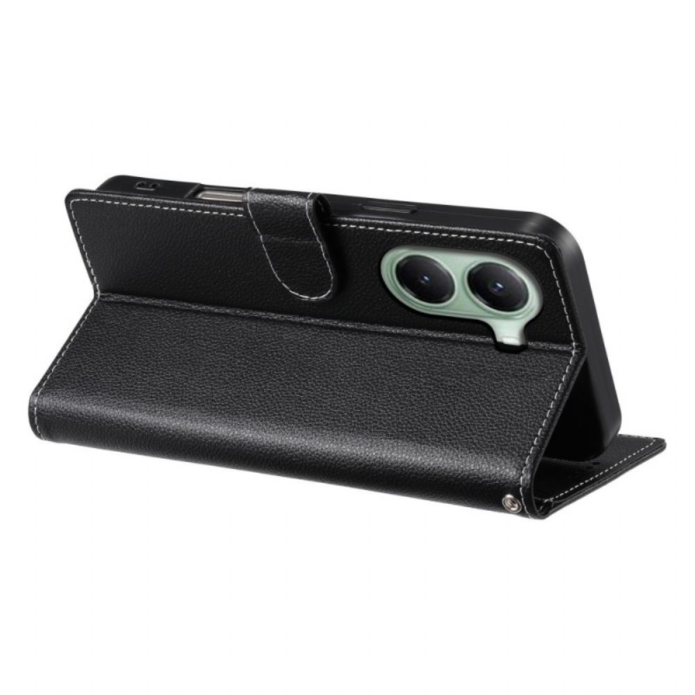 Folio-hoesje Poco X7 Pro 5g Telefoonhoesje Lychee Leerstijl