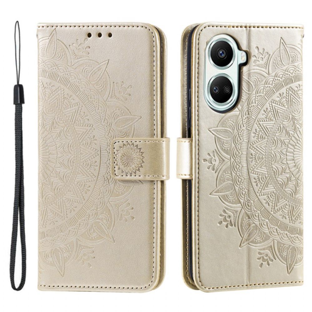Folio-hoesje Poco X7 Pro 5g Telefoonhoesje Mandala Zon