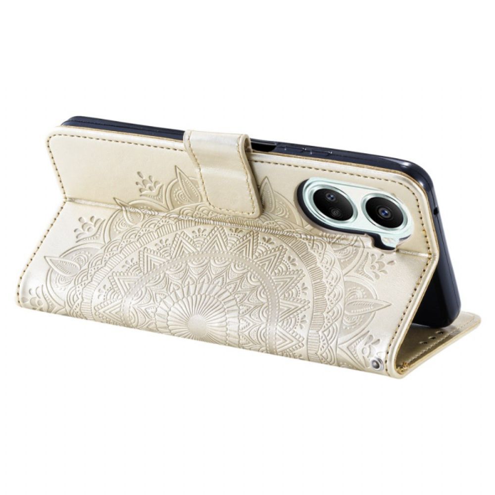 Folio-hoesje Poco X7 Pro 5g Telefoonhoesje Mandala Zon