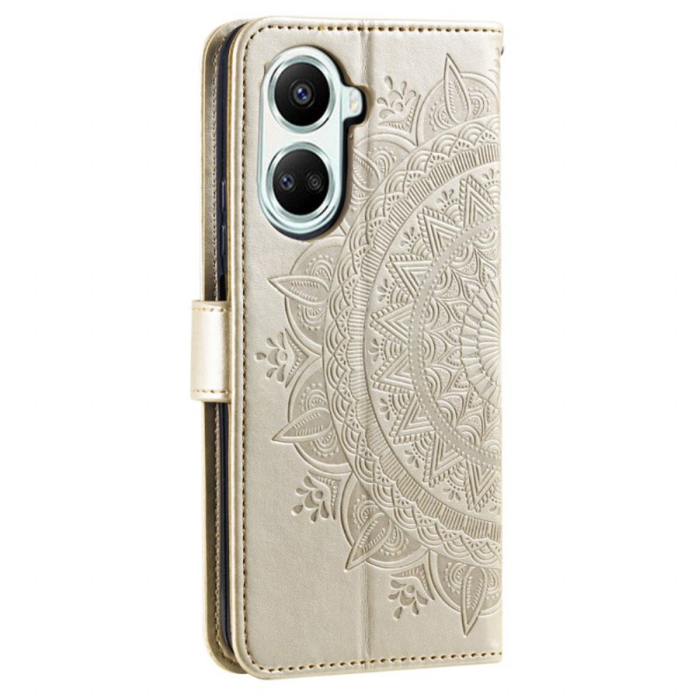 Folio-hoesje Poco X7 Pro 5g Telefoonhoesje Mandala Zon