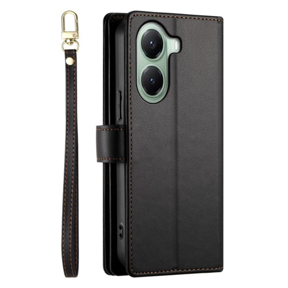 Folio-hoesje Poco X7 Pro 5g Telefoonhoesje Portemonnee Met Riem En Schouderriem