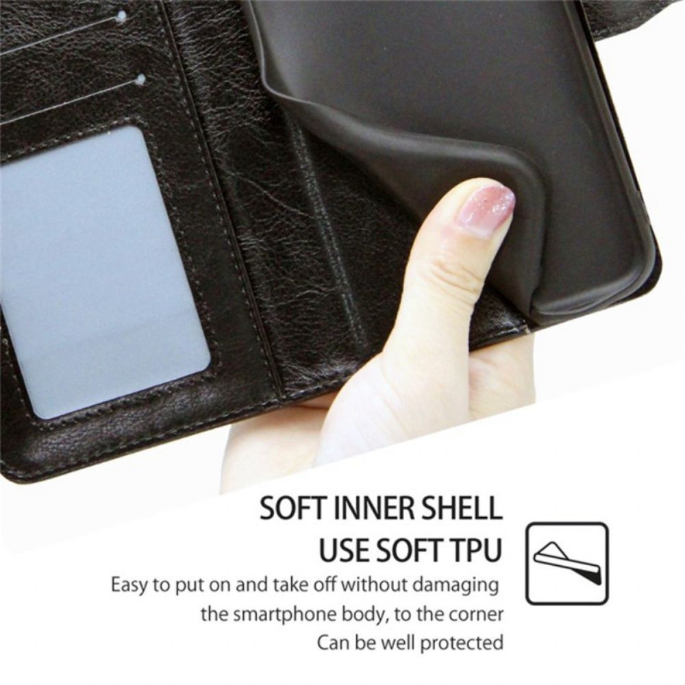 Folio-hoesje Poco X7 Pro 5g Telefoonhoesje Retro Design