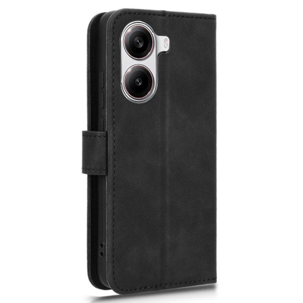 Folio-hoesje Poco X7 Pro 5g Telefoonhoesje Suède-effect