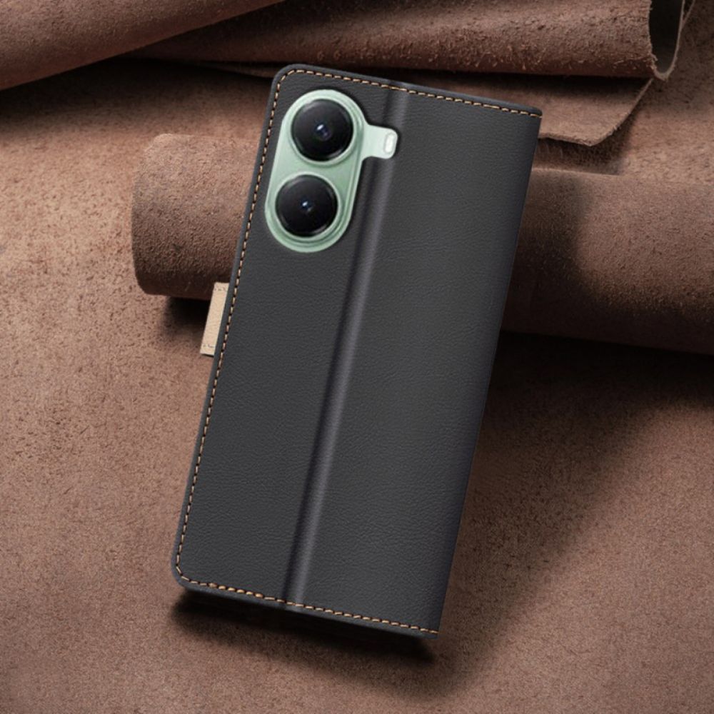 Folio-hoesje Poco X7 Pro 5g Telefoonhoesje Tweekleurige Binfen-kleur