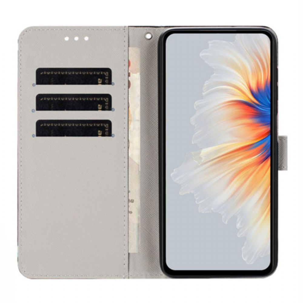Folio-hoesje Poco X7 Pro 5g Telefoonhoesje Zonnebloemverf