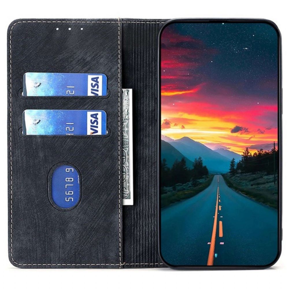 Folio-hoesje Poco X7 Pro 5g Vintage Rfid-portemonnee Bescherming Hoesje