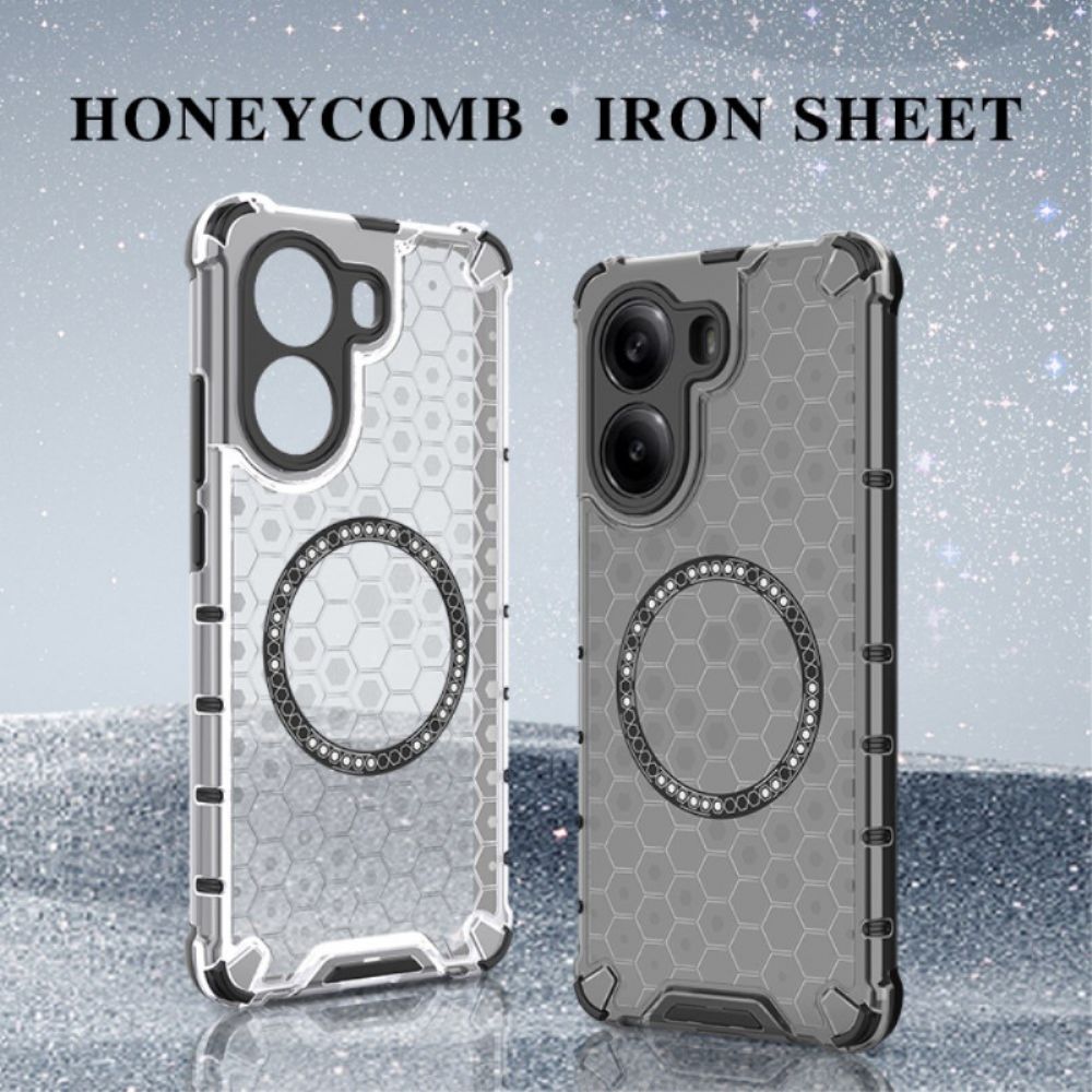 Hoesje Poco X7 Pro 5g Magsafe-compatibel Honingraatstructuur