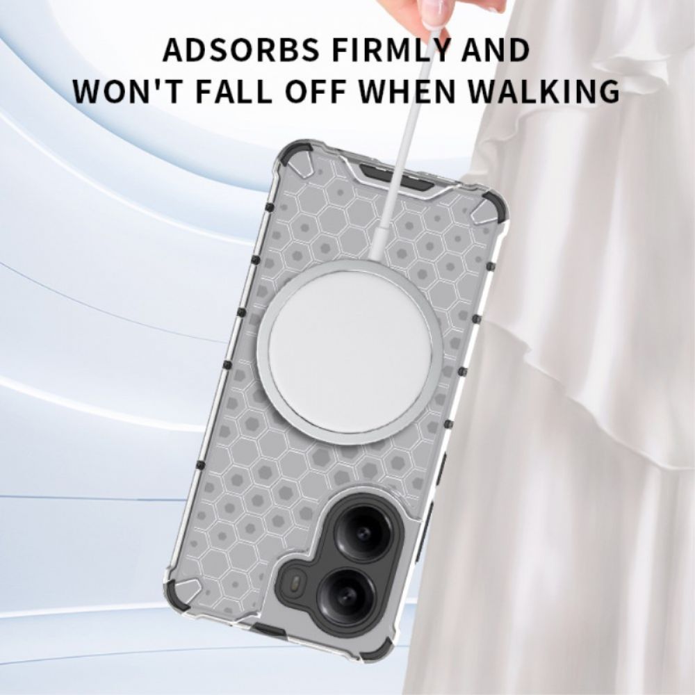 Hoesje Poco X7 Pro 5g Magsafe-compatibel Honingraatstructuur