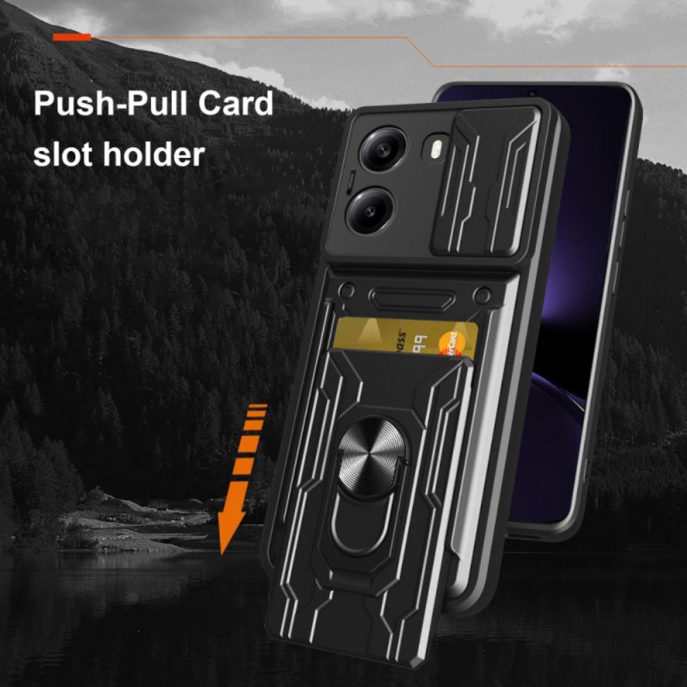 Hoesje Poco X7 Pro 5g Schuifbare Camerabescherming En Standaard