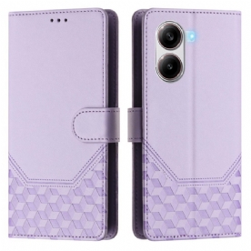 Lederhüllen Poco X7 Pro 5g Handyhülle Wabenmuster